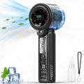 Handheld Misting Fan Black - 3-In-1 USB Rechargeable Cooling Fan