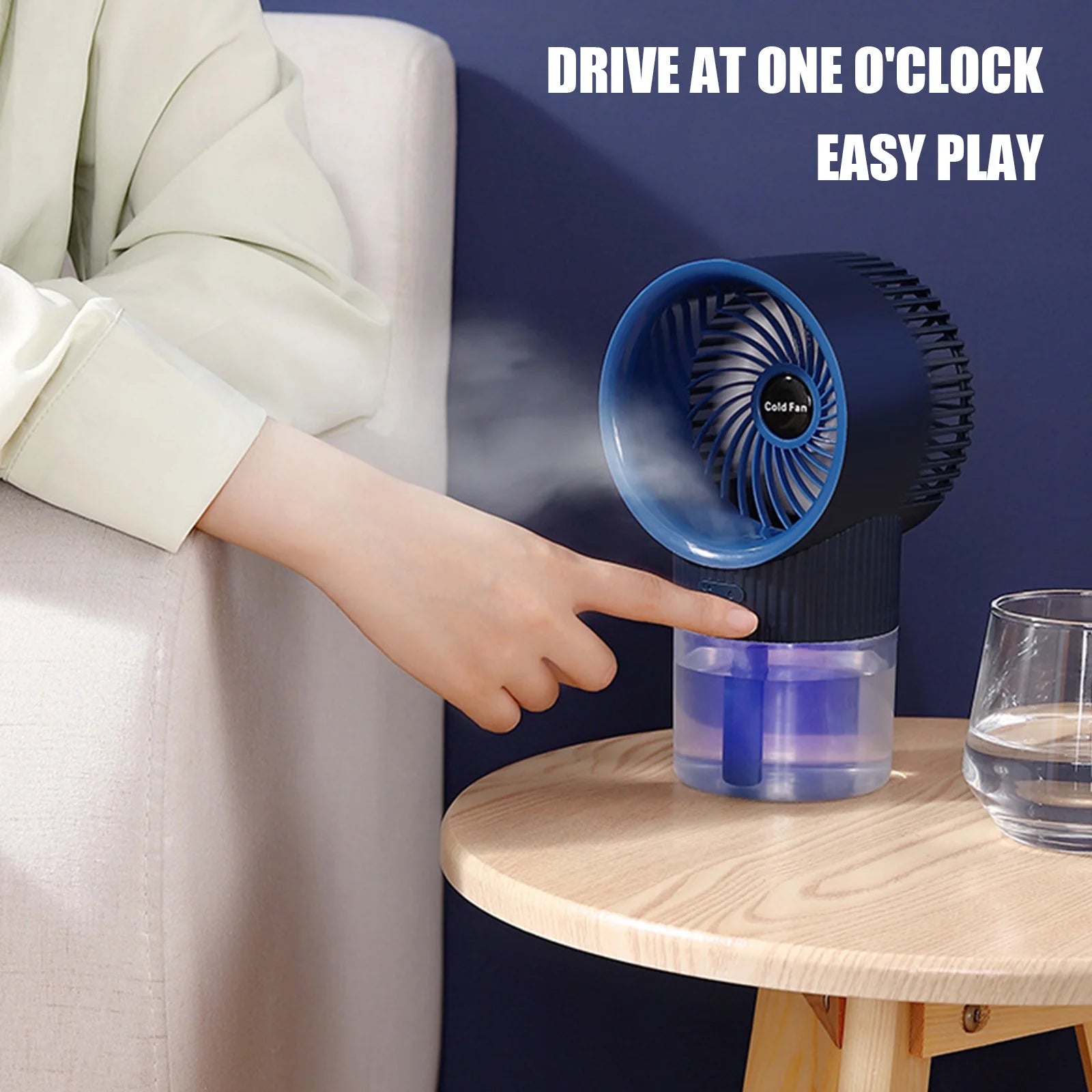 Portable Misting Spray Fan - Handheld Mini Fan with Water Mist for Outdoor Travel