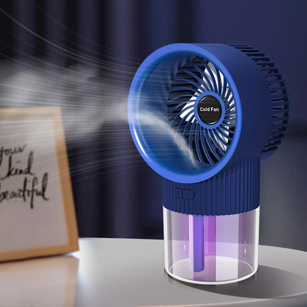 Portable Misting Spray Fan - Handheld Mini Fan with Water Mist for Outdoor Travel