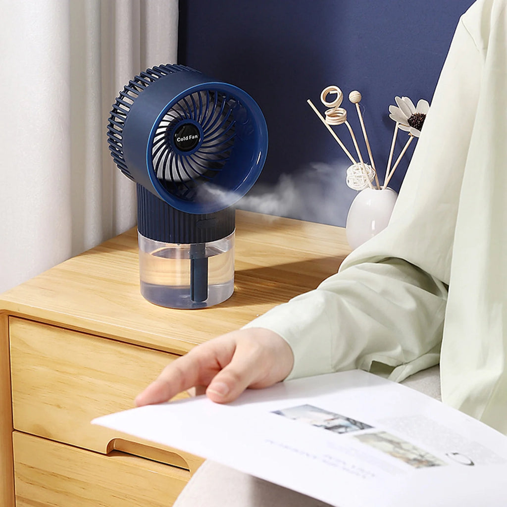 Portable Misting Spray Fan - Handheld Mini Fan with Water Mist for Outdoor Travel