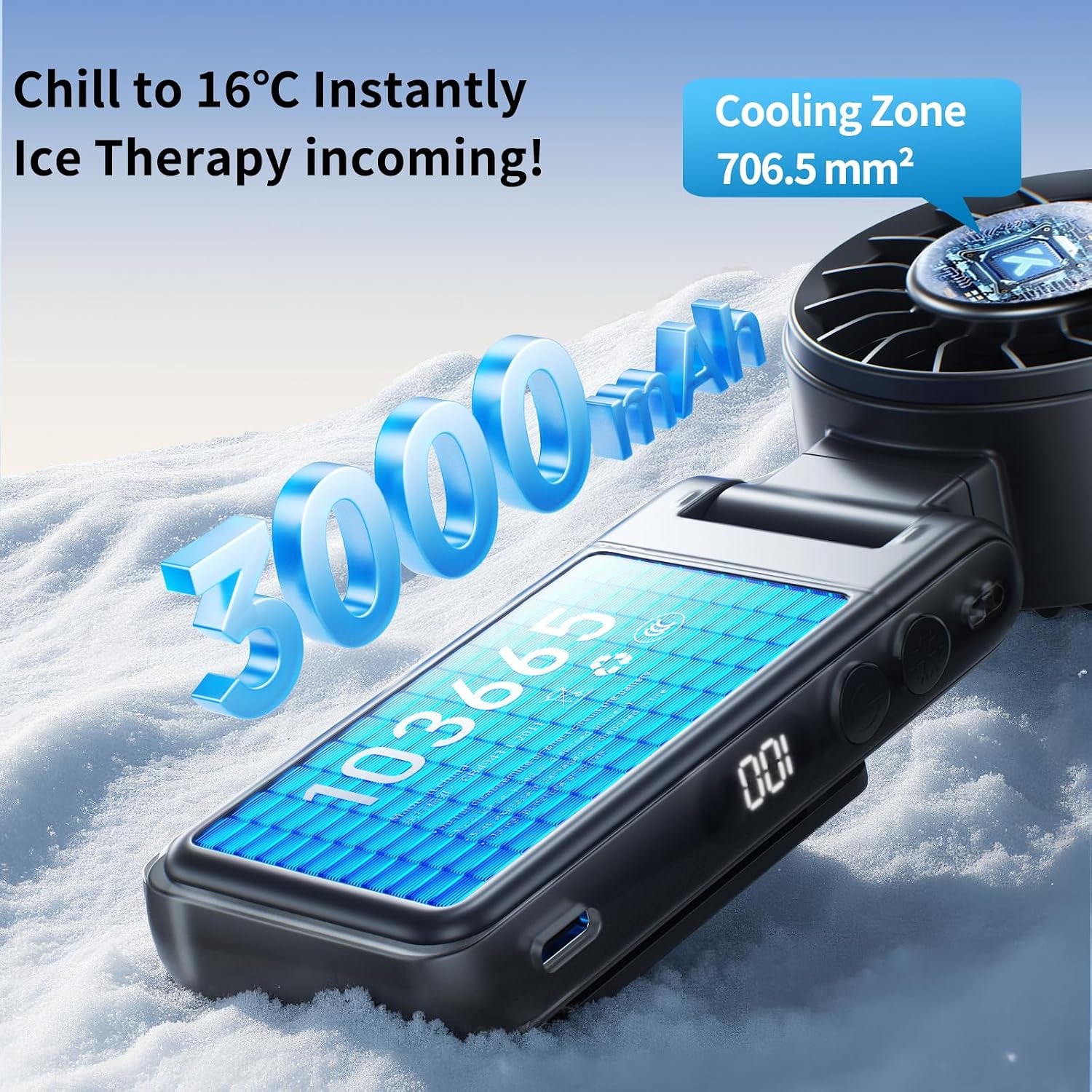 4-In-1 Portable Turbo Fan - Hand/Neck/Desk/Waist Cooling Fan for Summer & Travel